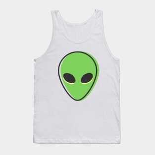 Retro minimal alien Sci Fi Tank Top